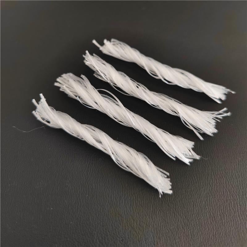 54mm 100% Polypropylene Macro Twist Fiber for Concrete