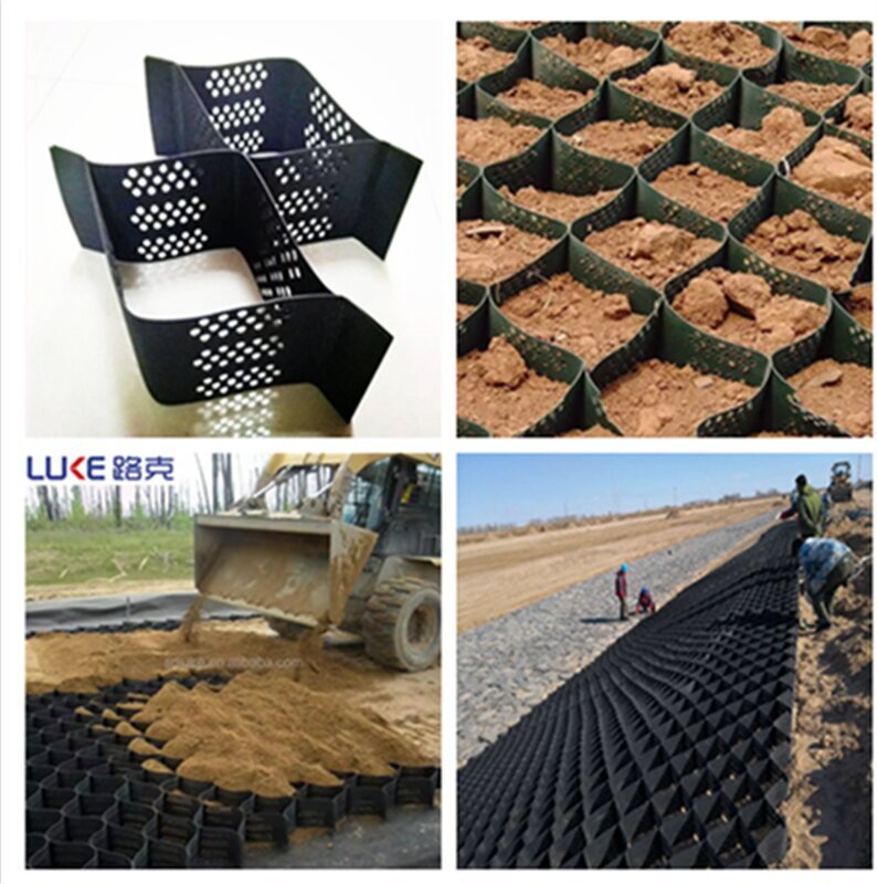 Решетка гравия HDPE Geocell для защиты стабилизировала Soil.jpg Решетка гравия HDPE Geocell для защиты стабилизировала Soil.jpg
