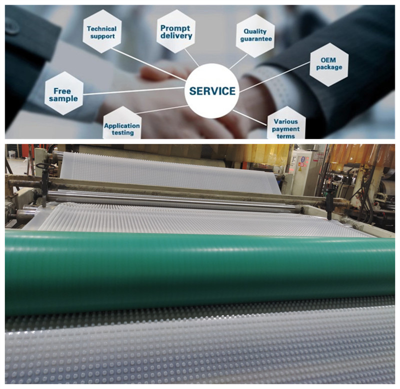 Полиэтиленовая дренаж с высокой плотностью лист пайки.