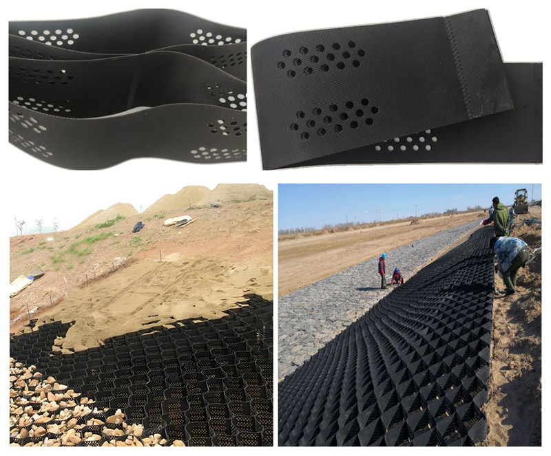 Текстурированный и перфорированный HDPE Geocell.jpg Текстурированный и перфорированный HDPE Geocell.jpg